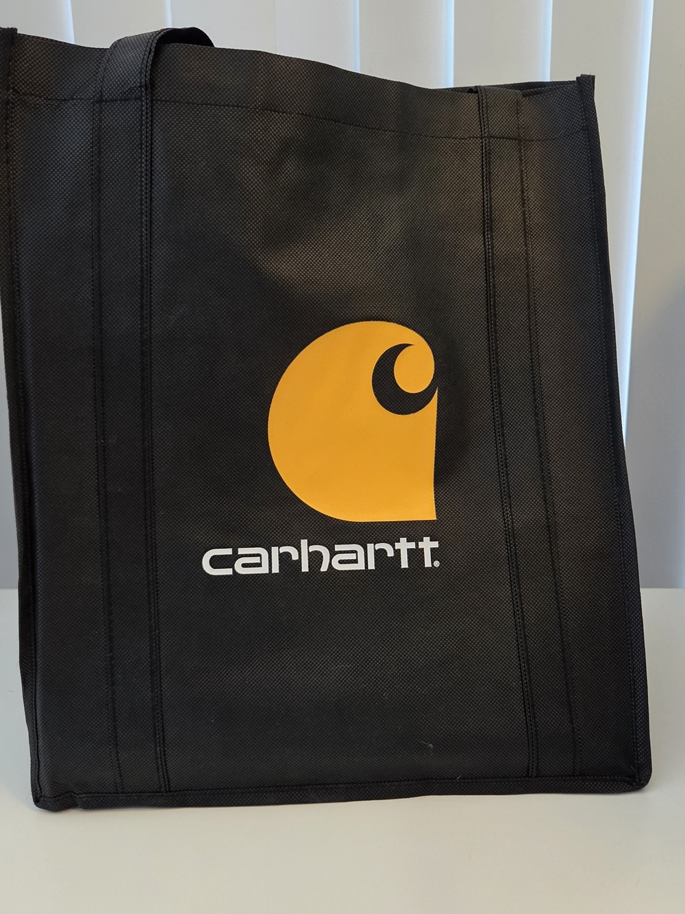 🆕️ Carhartt Black Fabric Reusable Tote Bag